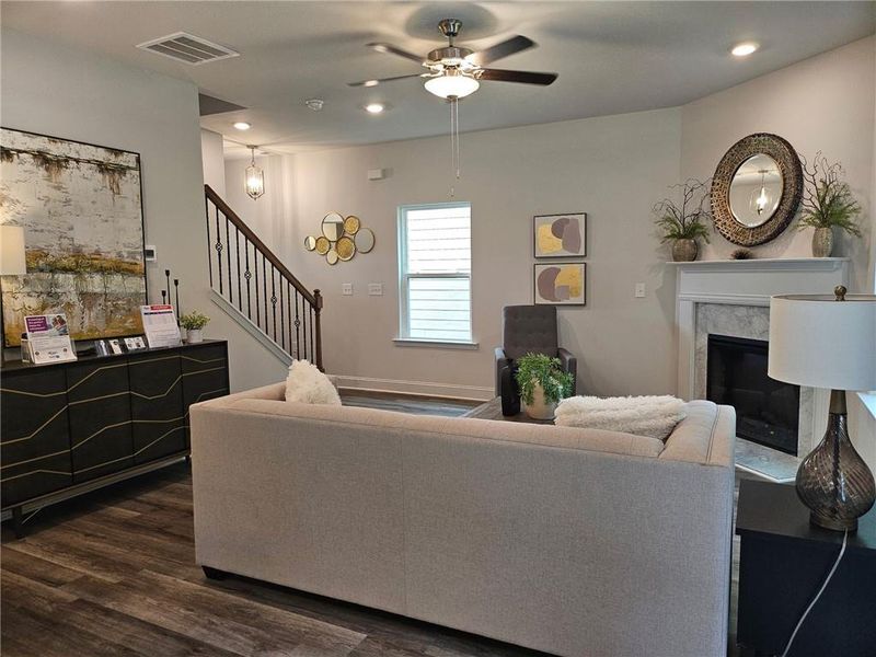 Furnished interior view inside a new home in Windmill Park, Carrollton (Image 10).