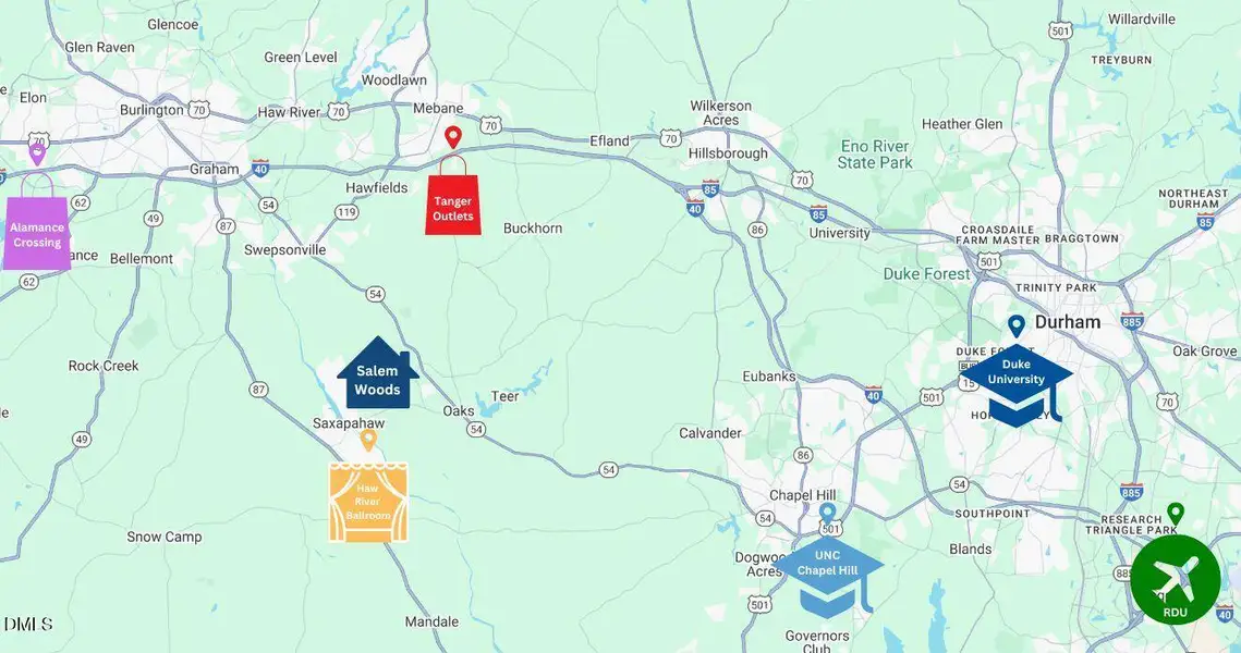 Salem Woods Map Salem Woods Map