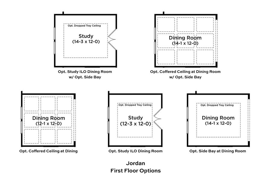 2D floor plan layout for the Jordan by DRB Homes in Owen Park, Gibsonville, NC (Image 5).