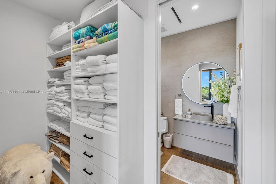 Furnished interior view inside a new home in , Miami (Image 11).