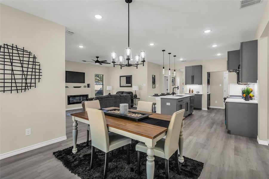 Furnished interior view inside a new home in , Gun Barrel City (Image 25).