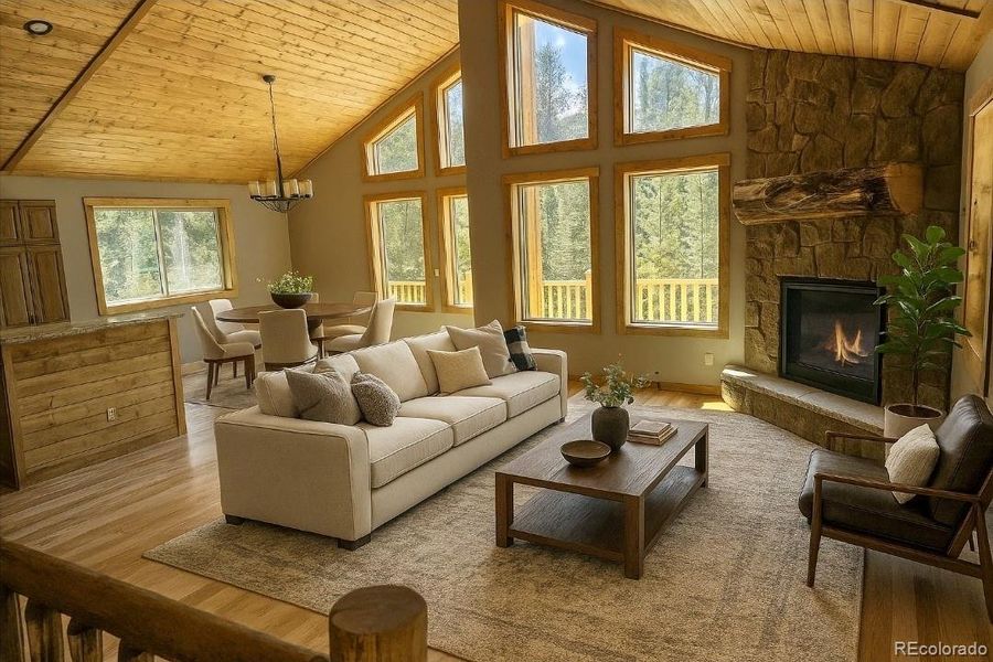 Furnished interior view inside a new home in , Fairplay (Image 6).