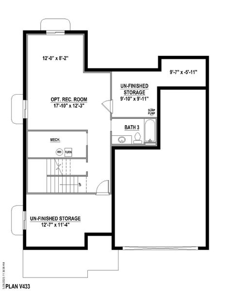 Plan V433 BL Base Rec
