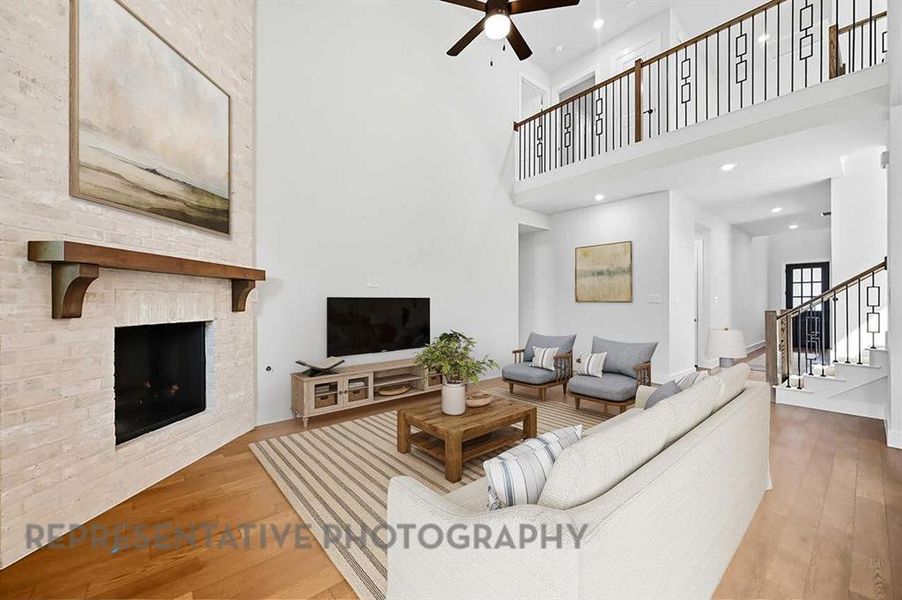 Furnished interior view inside a new home in Pecan Square: 50ft. lots, Northlake (Image 8). Furnished interior view inside a new home in Pecan Square: 50ft. lots, Northlake (Image 8).