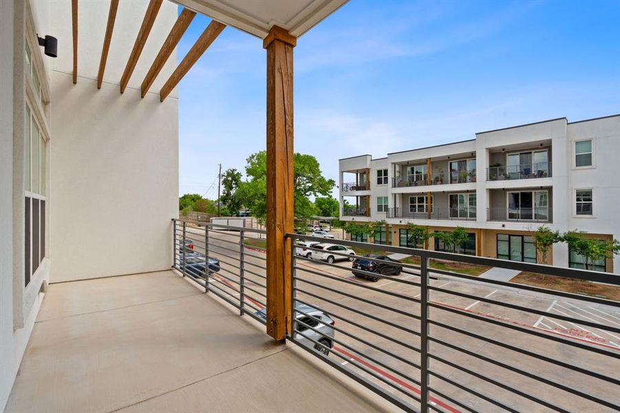 Huge private terrace right off the primary bedroom.