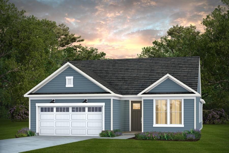 Representative exterior photo of a completed home built from the Mystique by Del Webb in Del Webb Carolina Ridge, Midland, NC (Image 22).