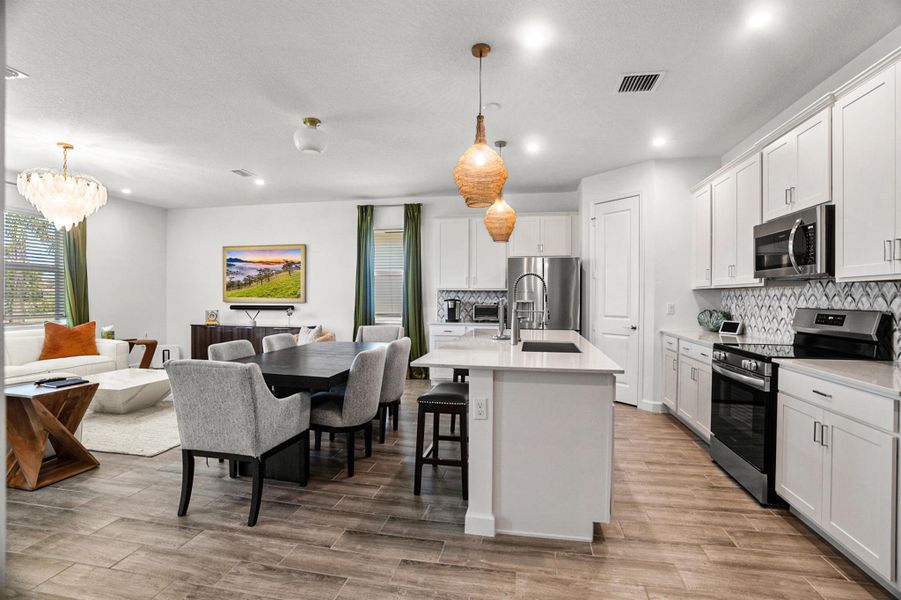 Furnished interior view inside a new home in , Delray Beach (Image 7). Furnished interior view inside a new home in , Delray Beach (Image 7).