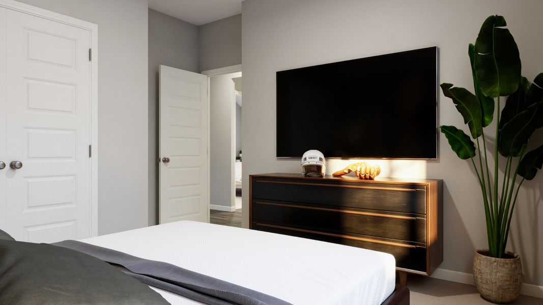 Representative furnished interior of a home built from the The Sage by Legend Homes in Cinco Lakes, San Antonio (Image 17).