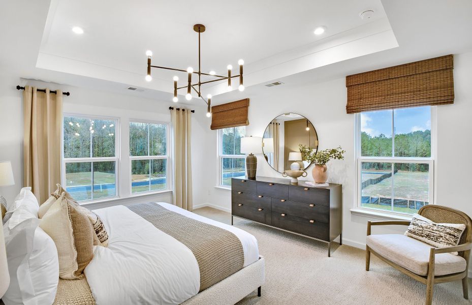 Furnished interior view inside a new home in Ansley Towns, Cumming (Image 5). Furnished interior view inside a new home in Ansley Towns, Cumming (Image 5).