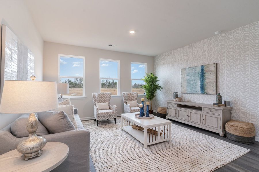 Representative furnished interior of a home built from the DOVER by D.R. Horton in Kingston Bay, Conway (Image 18).