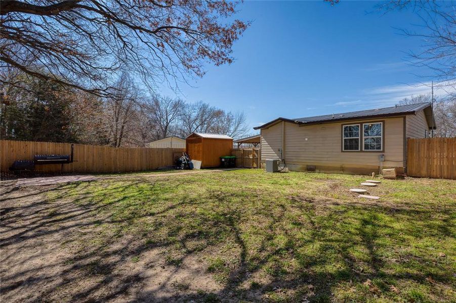 Exterior details and patio area of a home in , Azle (Image 20). Exterior details and patio area of a home in , Azle (Image 20).