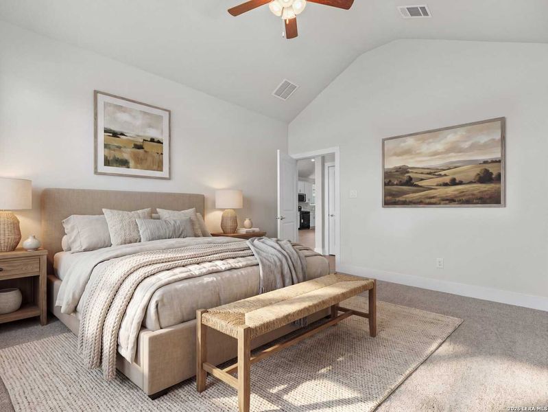 Furnished interior view inside a new home in Westridge, San Antonio (Image 7).