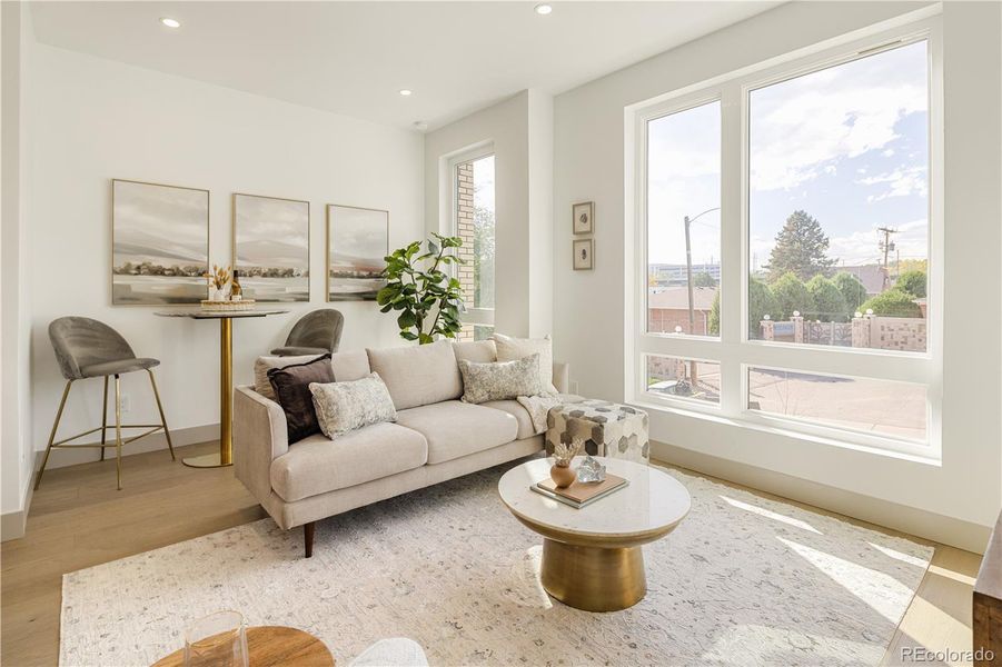 Furnished interior view inside a new home in , Denver (Image 9).