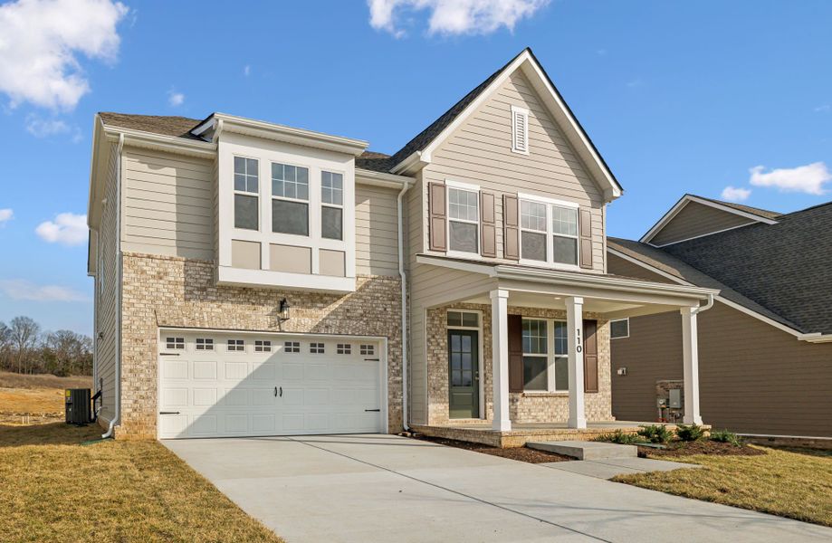 Front exterior of a new home in Willow Landing, Mount Juliet, TN, highlighting curb appeal (Image 19).