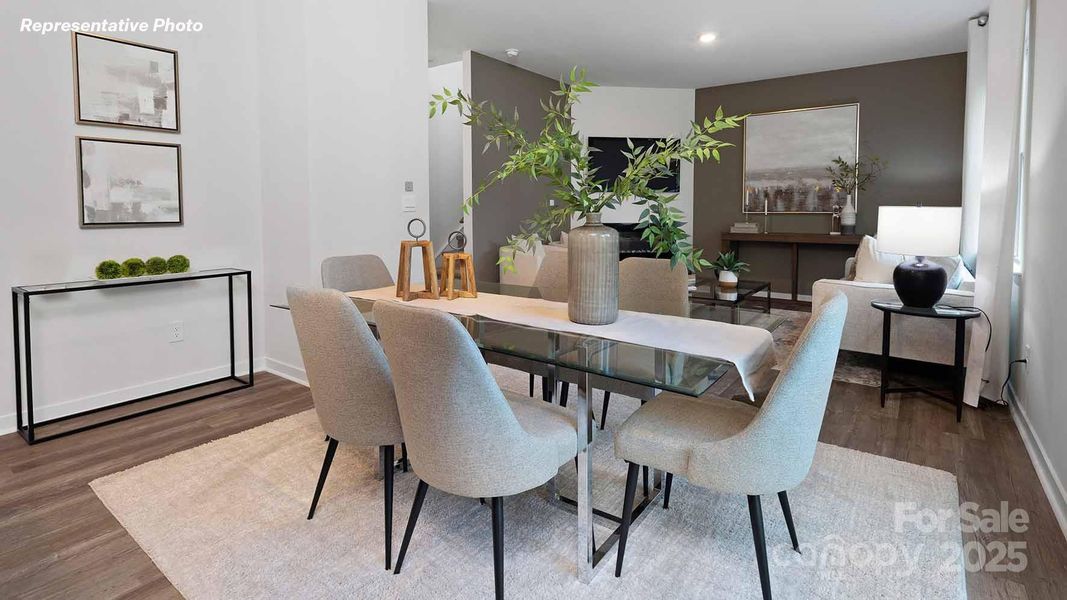 Furnished interior view inside a new home in The Falls at Newton, Newton (Image 5).