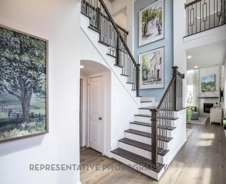 Spacious, unfurnished interior of a new home in Bridgeland Central: The Cottages, Cypress (Image 18).