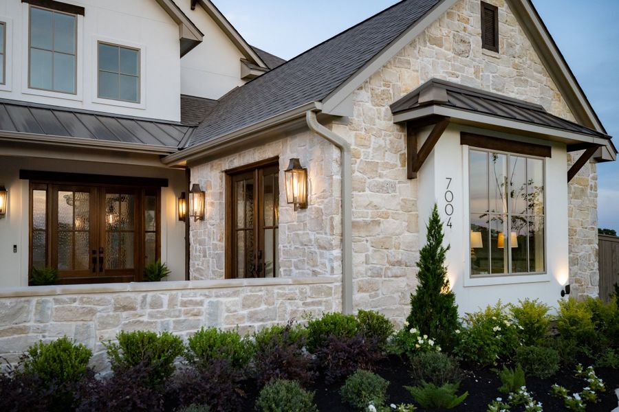 Exterior details and patio area of a home in Stella Ranch, Bryan (Image 28).