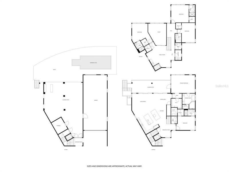 2D floor plan layout of this home in , St. Petersburg, FL (Image 38).