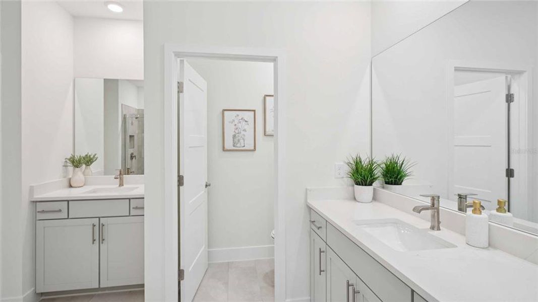 Furnished interior view inside a new home in Buchanan Trails, Newberry (Image 17).