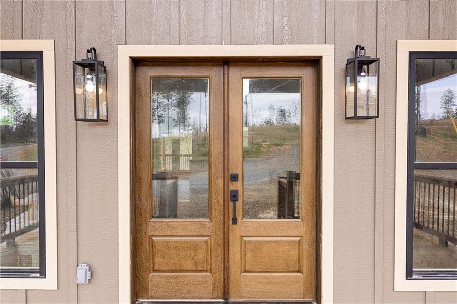 Exterior details and patio area of a home in , Talking Rock (Image 4).