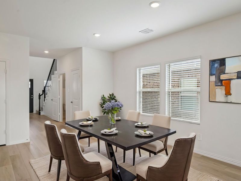 Furnished interior view inside a new home in Parks at Foster Crossing - Spring Series, Anna (Image 5).