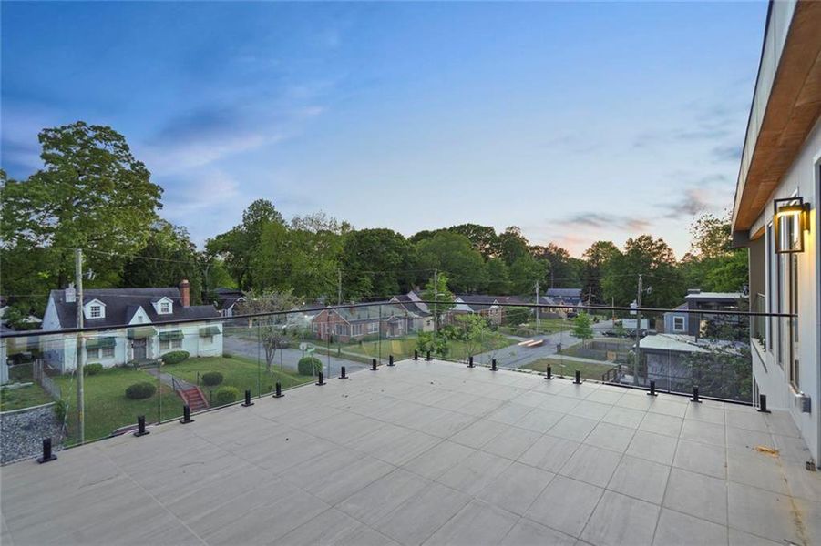 Exterior details and patio area of a home in , Atlanta (Image 24).