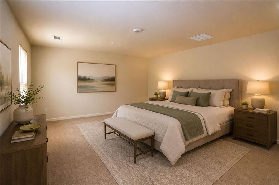 Furnished interior view inside a new home in Oakhurst Glen, Fairburn (Image 8). Furnished interior view inside a new home in Oakhurst Glen, Fairburn (Image 8).