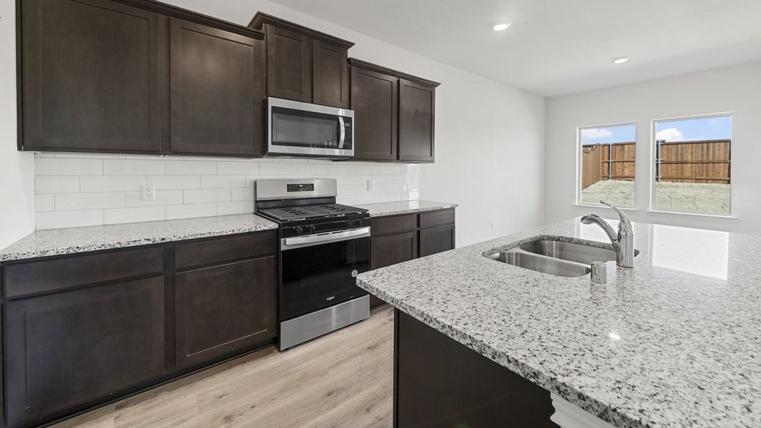 Furnished interior view inside a new home in Liberty Crossing, Royse City (Image 7).