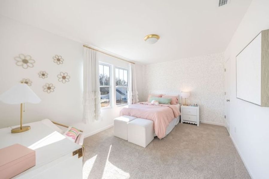 Representative furnished interior of a home built from the Hudson by True Homes in Whispering Hills, Locust (Image 17).