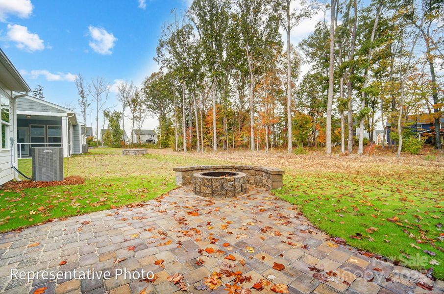 Paver Patio with Firepit