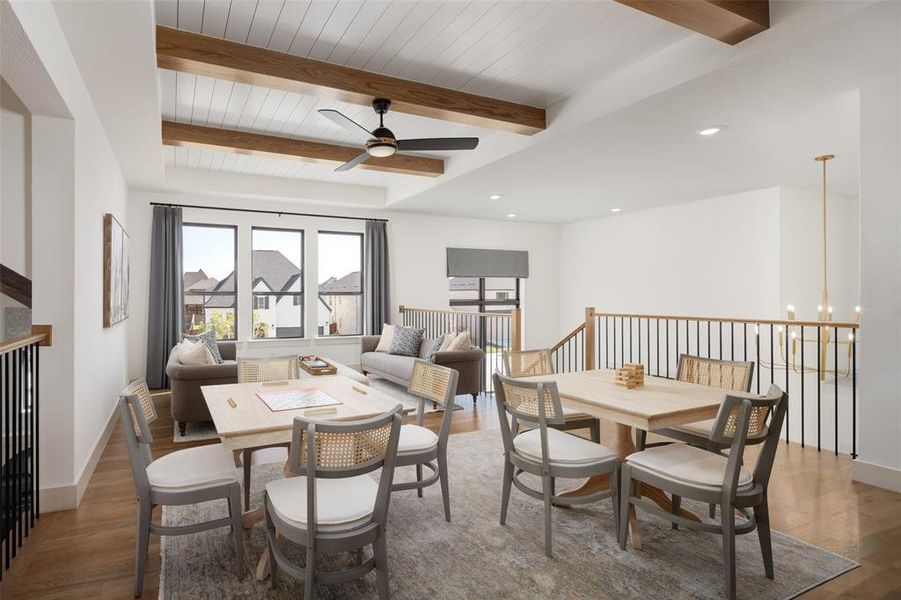 Furnished interior view inside a new home in Light Farms Graham/Reagan, Celina (Image 31).