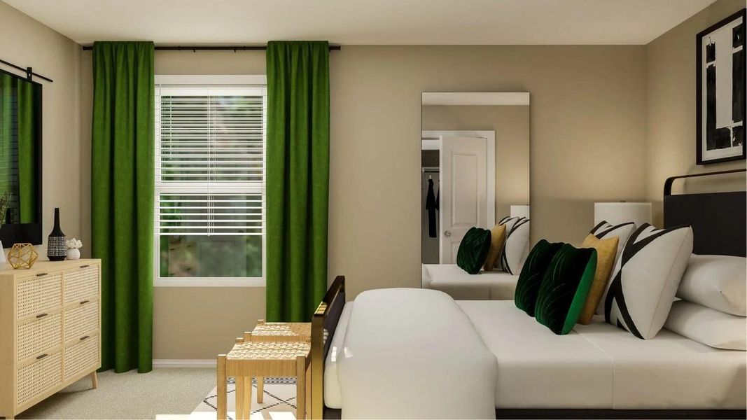 Furnished interior view inside a new home in Plum Creek North, Kyle (Image 6).