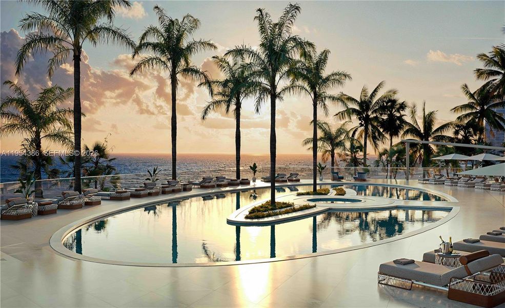 Community amenities in Bentley Residences, Sunny Isles Beach (Image 7).