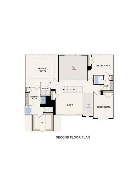 2D floor plan layout of this home in Oakhurst Manor, McDonough, GA (Image 3).