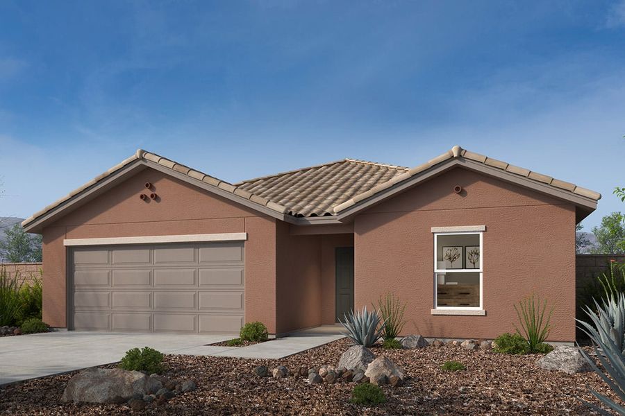Front exterior of a home in the Mirador Ridge Skies community, located in Tucson, AZ (Image 22).