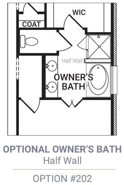 Master Bath – Tub Shower 1/2 Wall Master Bath – Tub Shower 1/2 Wall