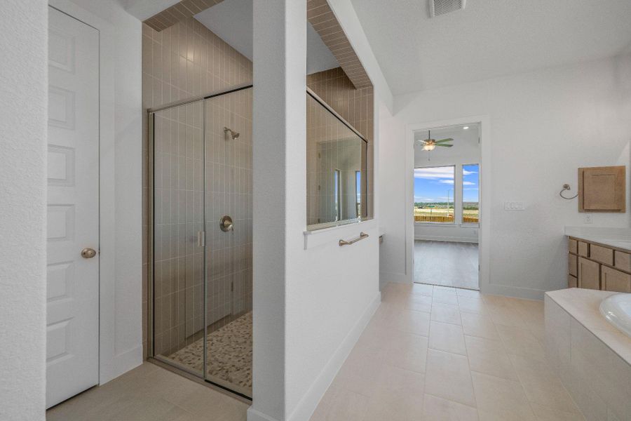 Walk-in shower in Primary Bath Walk-in shower in Primary Bath