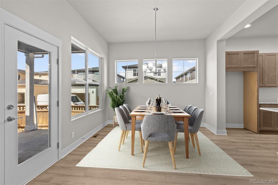 Furnished interior view inside a new home in , Aurora (Image 15).