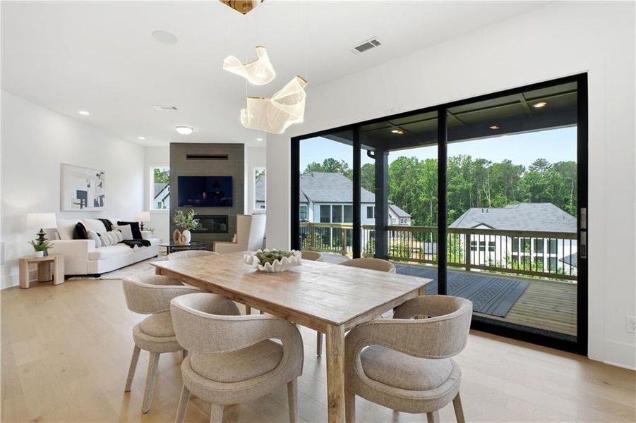 Furnished interior view inside a new home in , Alpharetta (Image 45).