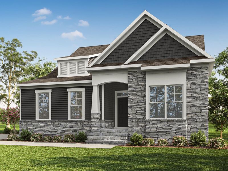 Representative exterior photo of a completed home built from the Wescott by Eastwood Homes in Redland, Advance, NC (Image 7).