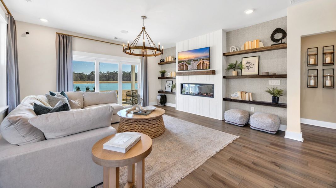 Representative furnished interior of a home built from the Lighthouse by DRB Homes in Chestnut Farms, Longs (Image 17).
