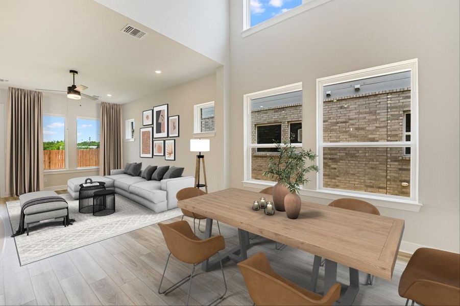 Thomasville Family and Dining (Staged) [Photo shown are from a completed home with the same floorplan and similar design selections. Actual design selections may very slightly]