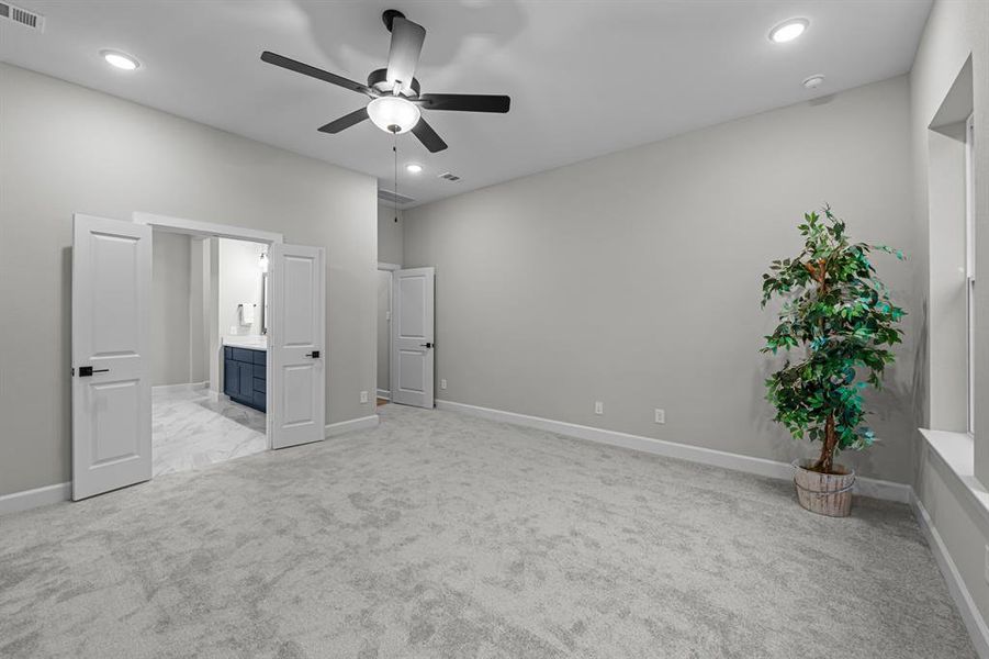 Double door entrance into beautiful Master Bath!