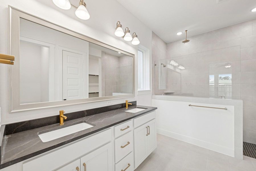 Furnished interior view inside a new home in The Highlands 40', Porter (Image 8). Furnished interior view inside a new home in The Highlands 40', Porter (Image 8).