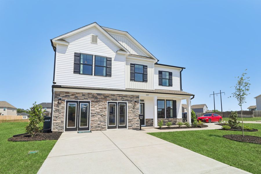 Representative exterior photo of a completed home built from the Bradley II by Great Southern Homes in Sedona, Greenville, SC (Image 46).