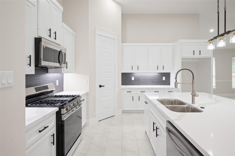 Furnished interior view inside a new home in , Porter (Image 11).
