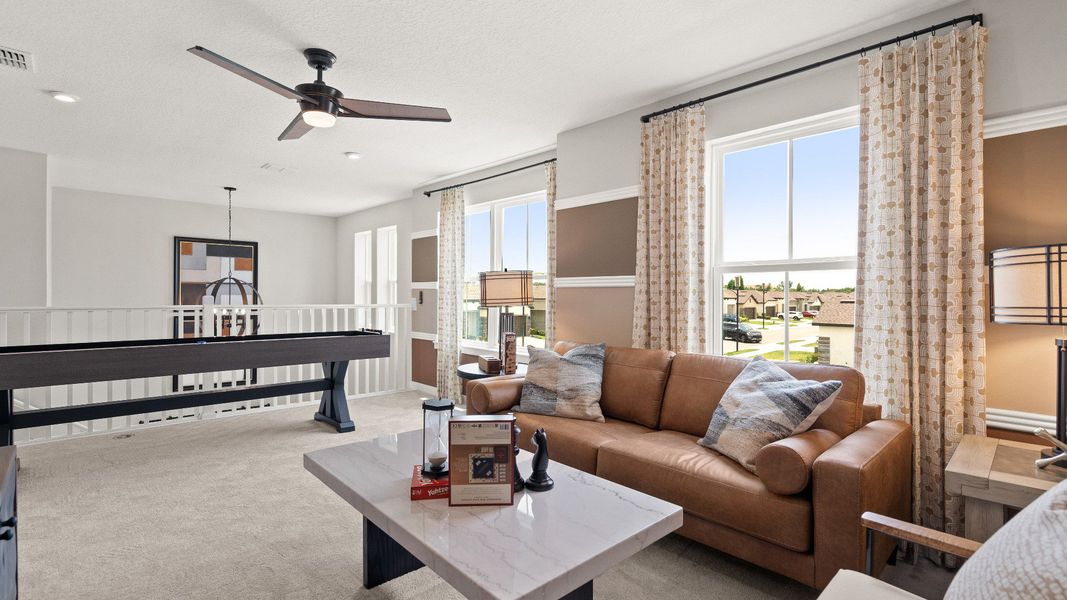 Representative furnished interior of a home built from the Jupiter by DRB Homes in Grasslands West, Lakeland (Image 19). Representative furnished interior of a home built from the Jupiter by DRB Homes in Grasslands West, Lakeland (Image 19).