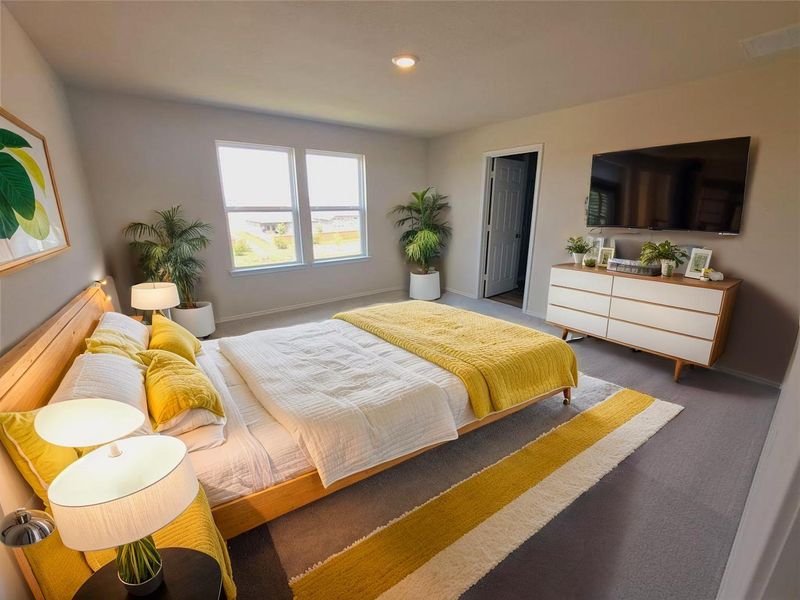 Furnished interior view inside a new home in Sunfield, Buda (Image 7). Furnished interior view inside a new home in Sunfield, Buda (Image 7).