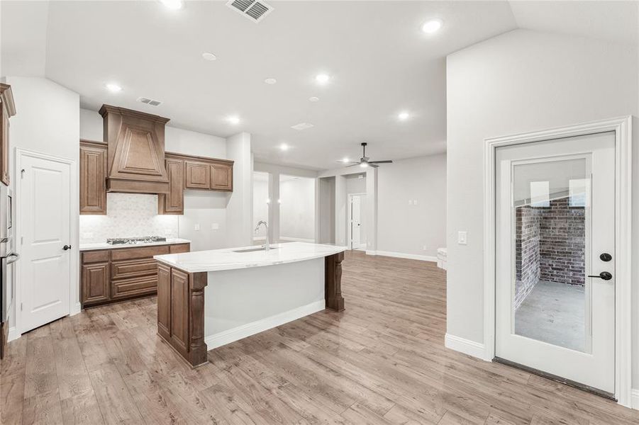 Furnished interior view inside a new home in Stone River Glen 60s, Royse City (Image 8).