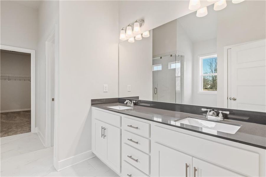 Furnished interior view inside a new home in Rosewood Lake Estates, Hoschton (Image 12).